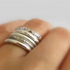 Silver Stackable Rings