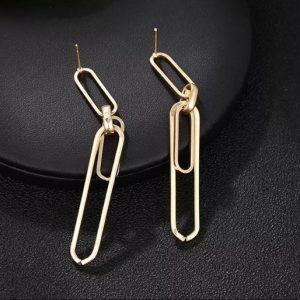 Geometric Gold Earrings